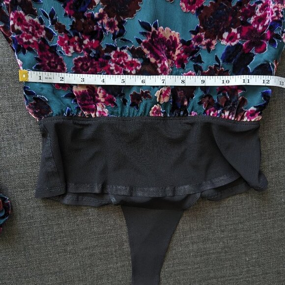 Ronny Kobo Collection Floral Velvet Burnout Bodysuit - Picture 12 of 12